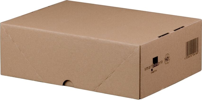 Versandkartons Smartbox Pro 312930019, Innenmaße: 305x215x50mm (LxBxH), braun,
Stülpdeckelkarton, Pack 20 Stück