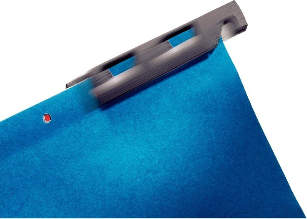 Hängemappe Leitz divide it up 1890, seitlich offen, Gummizug, Ordnungsmappe mit 6
Fächern, blau