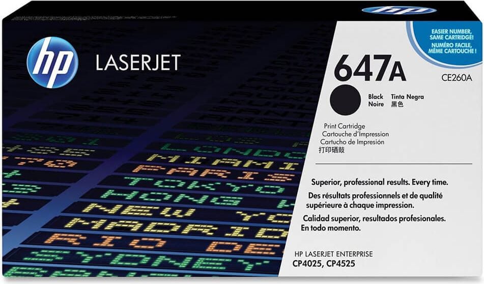 HP Lasertoner CE260A Nr. 647A, schwarz, 8.500 Seiten