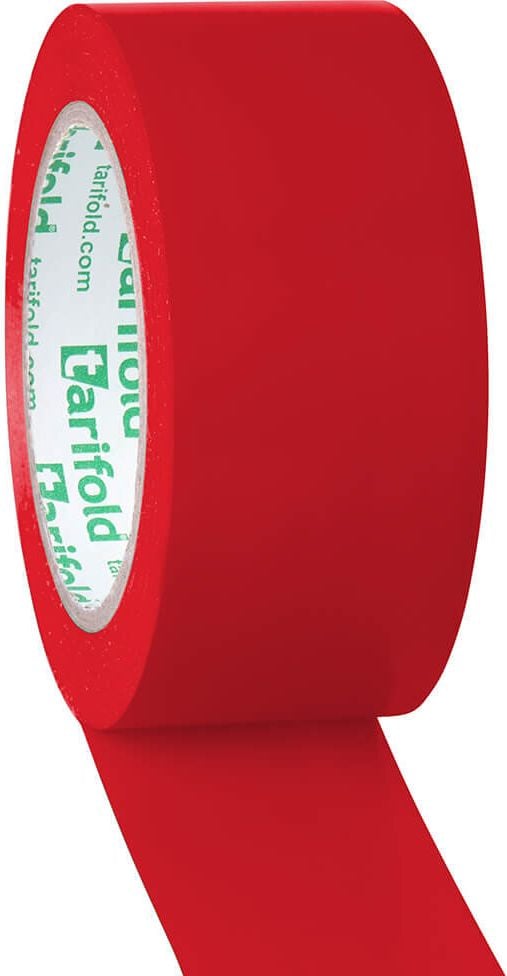 Markierungsband tarifold 19770, 50mm x 33m, 0,15mm stark (150my), PVC, farbig, rot