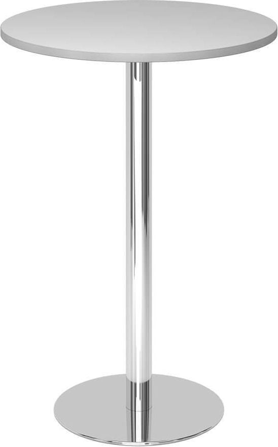 Stehtisch Hammerbacher STH08/x/C, 80cm Durchmesser, 111,6cm Höhe, Standfuß
chrom, grau