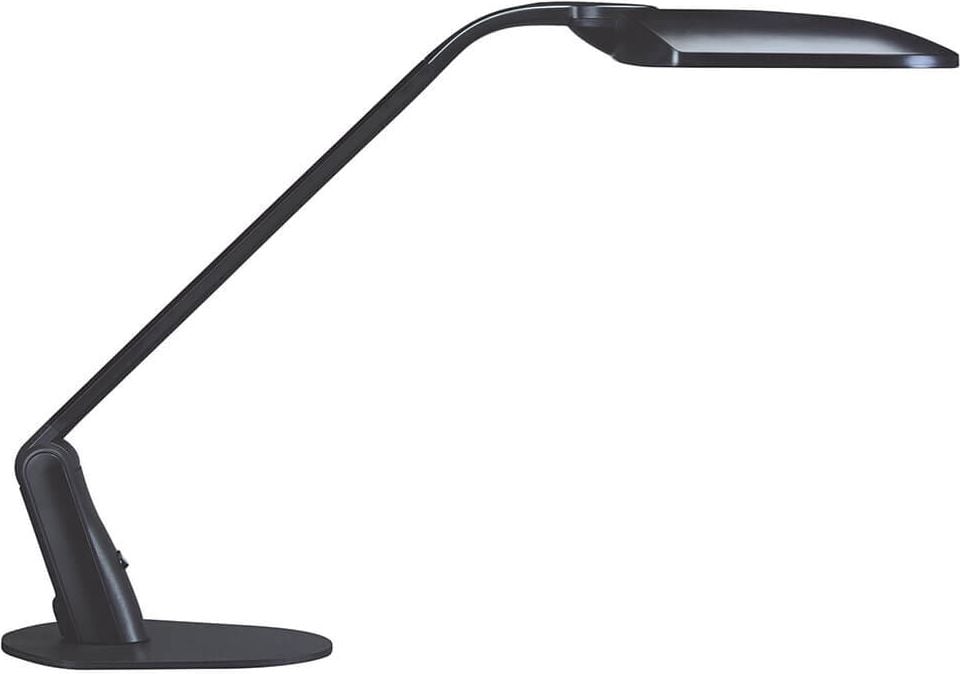LED-Schreibtischleuchte Unilux DUO 400093984, 2 x 5 W LED (warmweiß), 1000lm, Standfuß,
schwarz