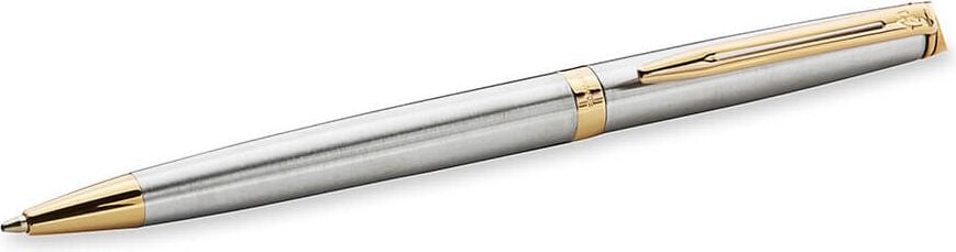 Kugelschreiber Waterman Hémisphère Edelstahl G.C. S0920370, Druckmechanik, Mine: M, im Geschenketui