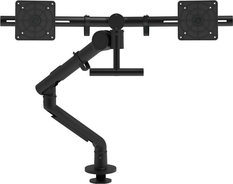 Monitorhalter Dataflex Viewgo pro, 2 Arme, Tragfähigkeit bis zu 4 kg pro Arm,
höhenverstellbar, Klemmhalterung und
Tischauslasshalterung, weiß