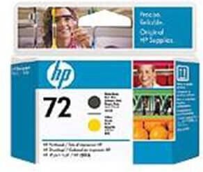 HP Druckkopf C9384A Nr. 72, mattschwarz + yellow