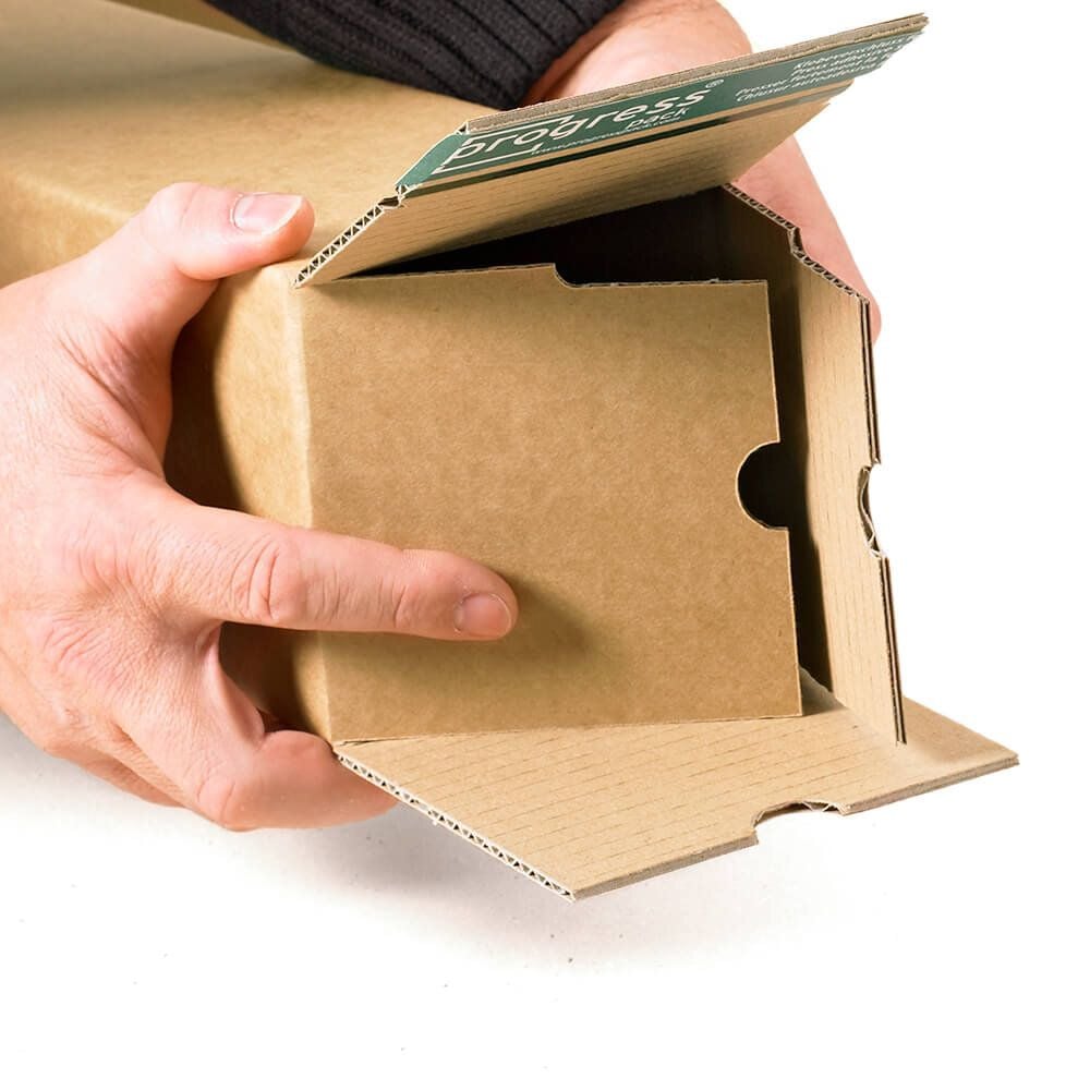 Versandhülsen progress pack longBOX M PREMIUM PP LB10.01, A3, Innenmaße: 315x105x105mm (LxBxH), braun,
Pack 10 Stück
