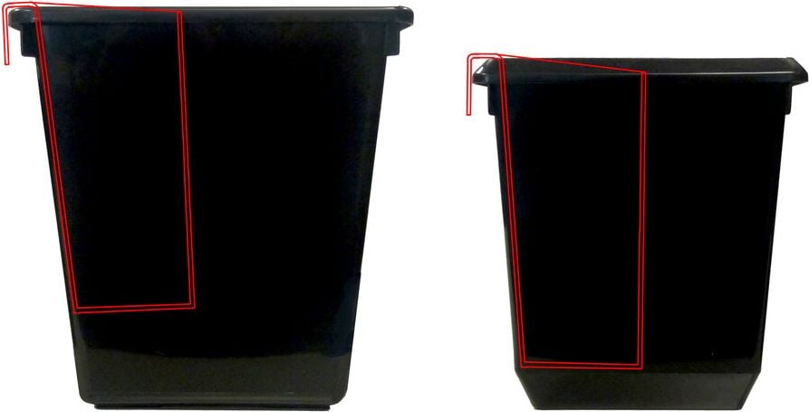 Papierkorb Abfalleinsatz Vepa Bins, ca. 20 Liter, viereckig, Polypropylen, für
konische Papierkörbe 21 l und 27 l, blau