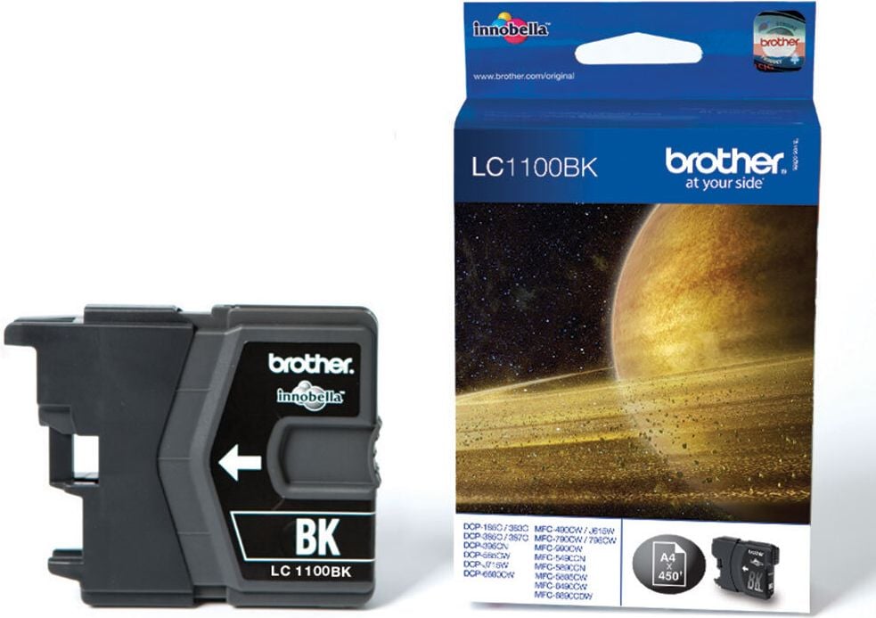 Brother Tintenpatrone LC-1100BK, schwarz, 450 Seiten