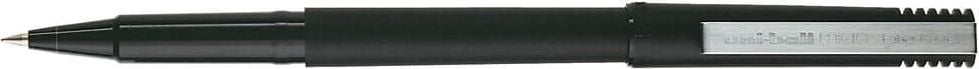 Tintenroller Faber-Castell uni-ball 120 micro 1405 UB-120, ca. 0,3mm, Kappe mit Metallclip, schwarz