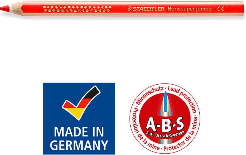 Buntstifte Staedtler Noris Club triplus jumbo 128 NC10, Etui mit 10 Farben + 1 Spitzer
