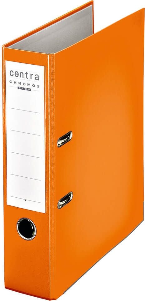 Ordner A4 Centra Chromos 2301, 80mm, PP, A4, 8cm Rücken, PP-Folie, orange