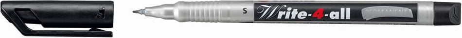 Permanentmarker STABILO Write-4-all Superfein 166, ca. 0,4mm (S), Rundspitze, wasserfest,
schwarz, schwarz