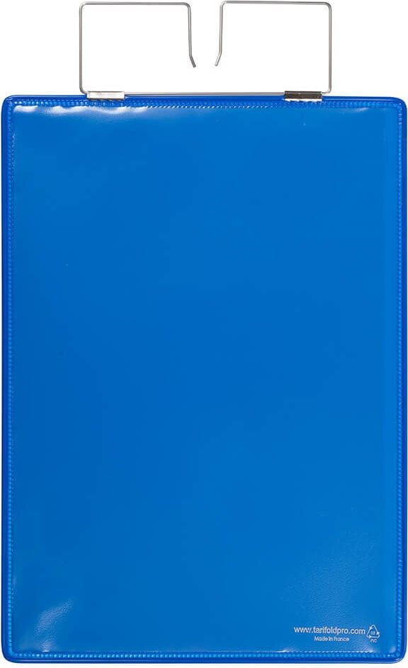 Gitterboxtaschen tarifold Kennzeichnungshülle 16500, A4 hoch, Drahtbügel, PVC verstärkt,
Pack 10 Stück, gelb