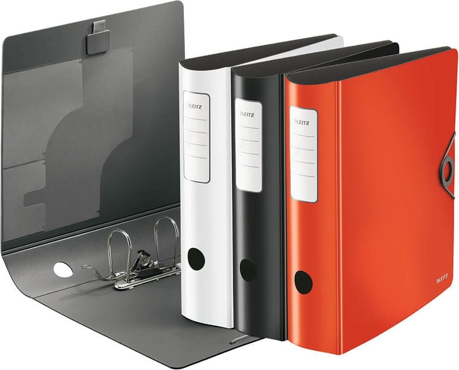Ordner A4 Leitz Active Solid 1047, 85mm, Polyfoam, A4, 8,2cm Rücken, 180 Grad, Kunststoff, schwarz