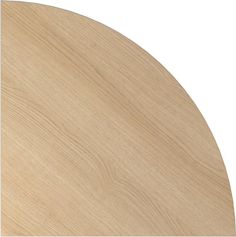 Eckverbindung Hammerbacher LE91, 80x80cm (BxT), Viertelkreis, eiche