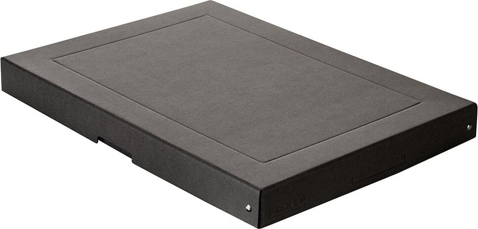 Aufbewahrungsboxen Falken PureBox 22001680, 5,63 Liter, für DIN A3, Außenmaße: 440x320x40mm (BxTxH), Deckel, schwarz, schwarz