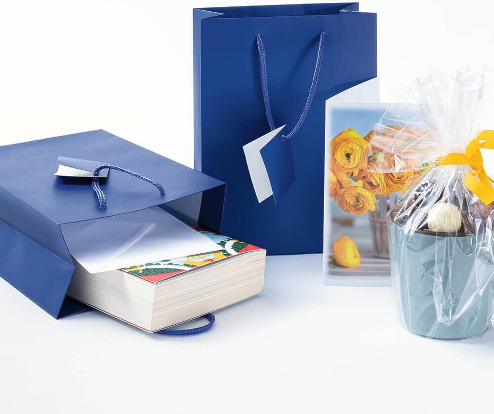 Geschenktaschen Sigel Small GT504, 17 x 23 x 9 cm, Papier, ultramarinblau, Pack
5 Stück