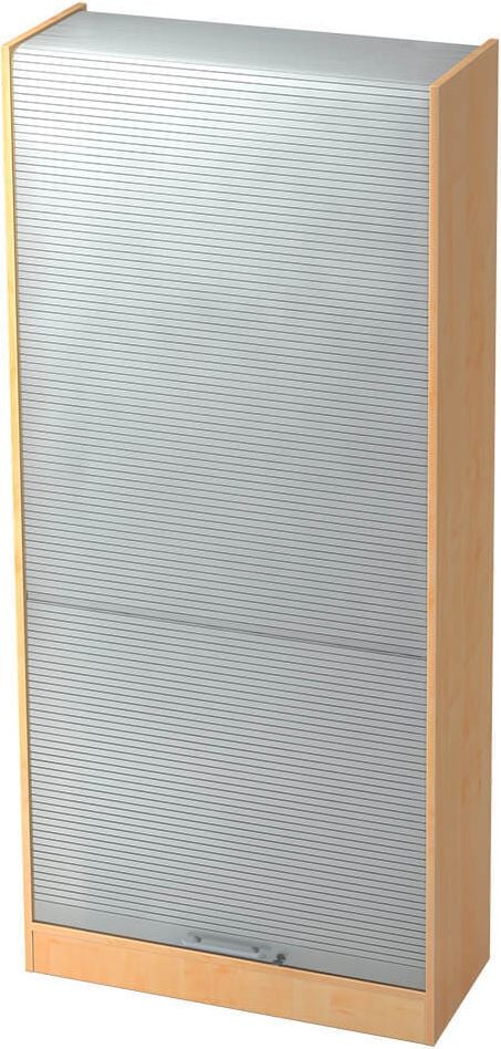 Aktenschrank Hammerbacher Solid SET90, 90x200,4x40cm (BxHxT), 1
Rollladen, Relinggriff, ahorn