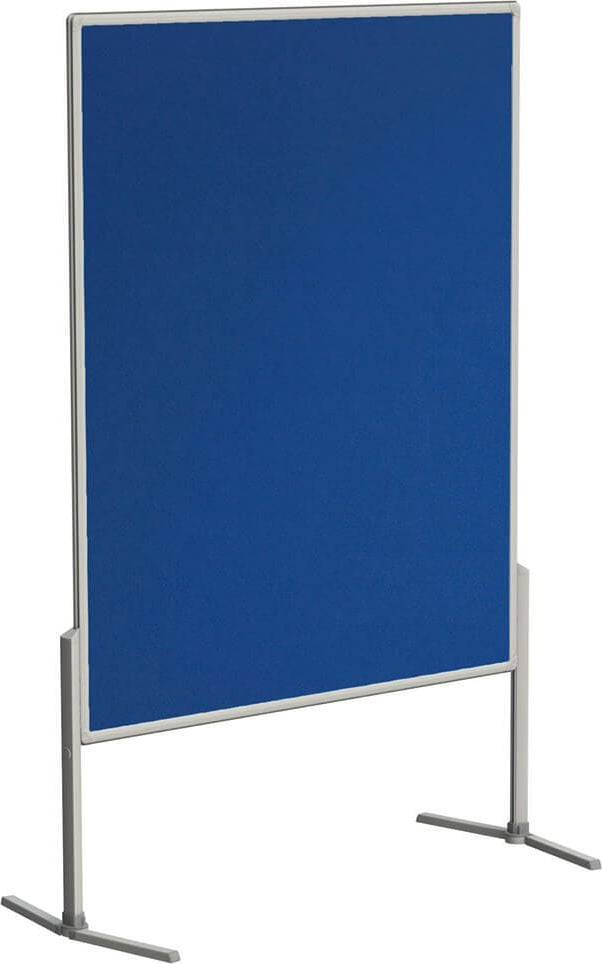 Moderationstafeln Franken PRO MT8043, Tafel: 150x120cm (HxB), einteilig, pinnbarer
Filz, Standbeine mit klappbarem Fuß, blau