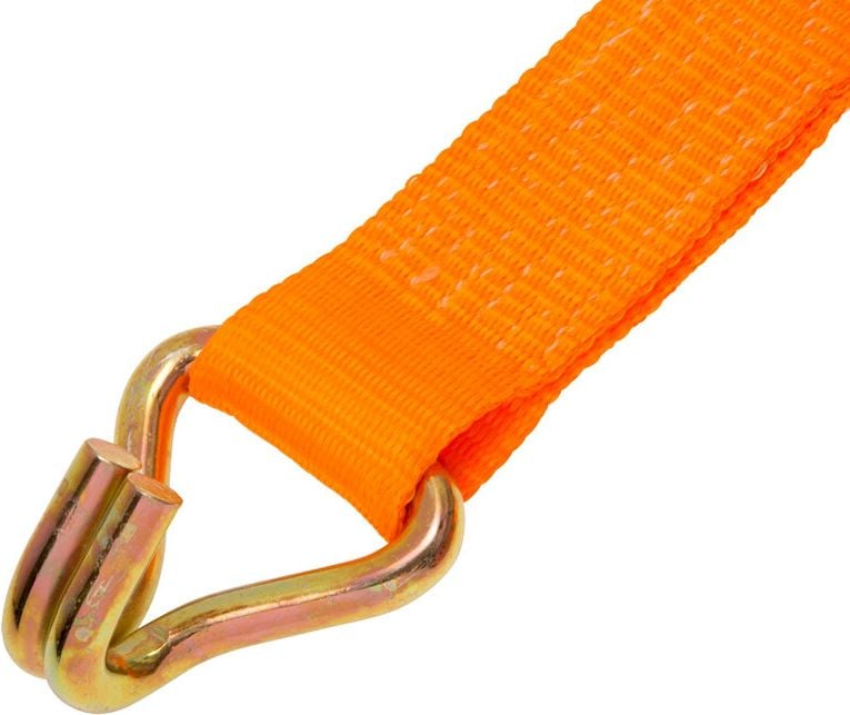 Spanngurt Conacord 532545, 8m lang, zweiteilig, Ratsche, 2 Spitzhaken,
Polyester, orange, DIN EN 12195-2