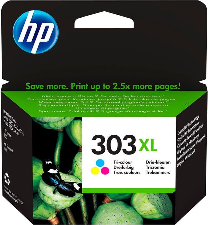 HP Tintenpatrone T6N03AE Nr. 303XL, 3-farbig, 415 Seiten
