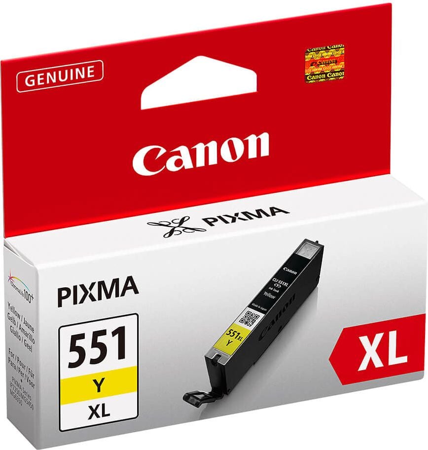 Canon Tintenpatrone CLI-551YXL, yellow, (6446B001), 11ml