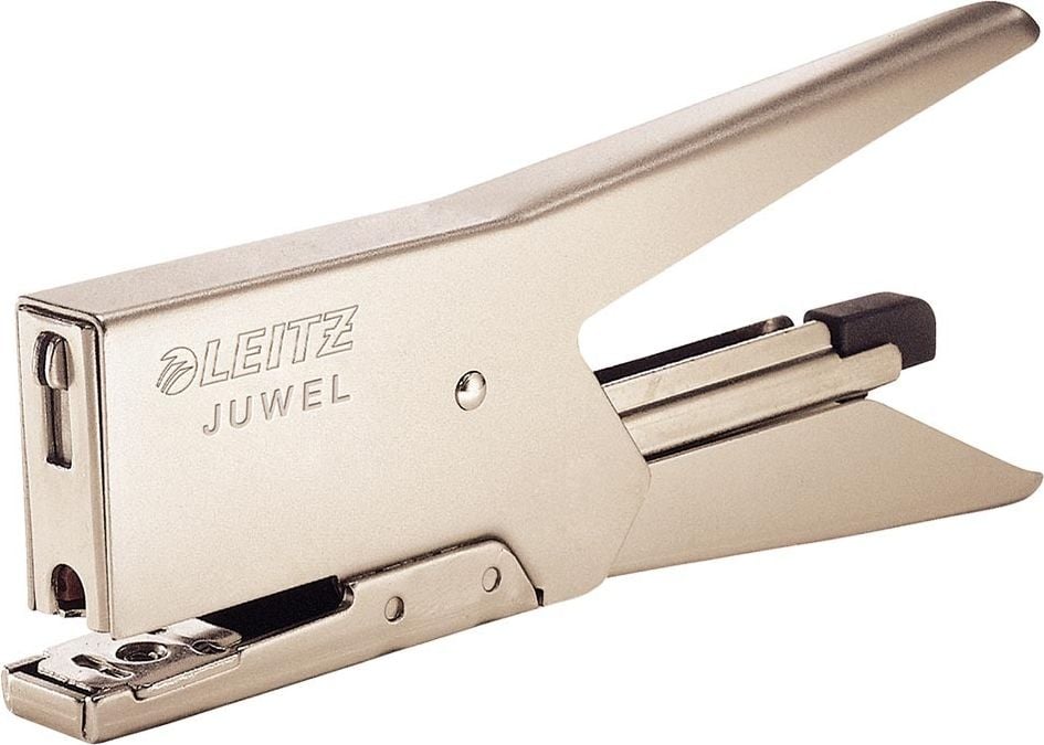 Heftzange Leitz Juwel 2000 55570082, bis 12 Blatt, Einlegetiefe: 28mm, für 6/4
Klammern, silber