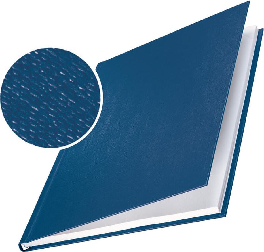 Buchbindemappen Leitz impressBIND 7394, Hard Cover, A4, 17,5mm, Pack 10 Stück, blau