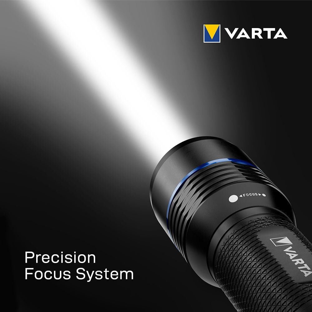Taschenlampe Varta Night Cutter Pro F30R 18921101111, LED, 1500 Lumen, 280m Leuchtweite, 5 Leuchtstufen, USB-C Anschluss, inkl. Li-Ion Akku, schwarz