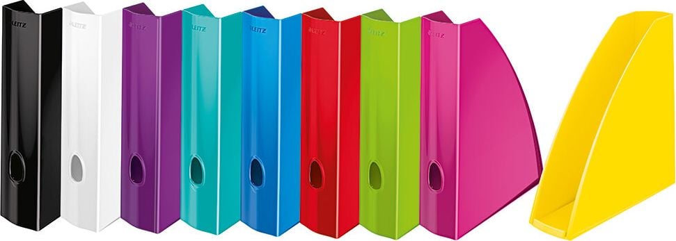 Stehsammler Leitz WOW 5277, A4 hoch, 75mm Rückenbreite, Polystyrol (PS),
WOW-Farben, violett