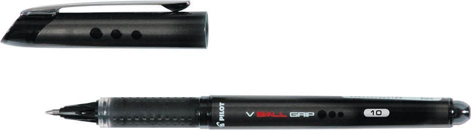 Tintenroller Pilot V Ball Grip BLN-VBG10 2233, 0,6mm, Gehäusefarbe=Schreibfarbe, schwarz