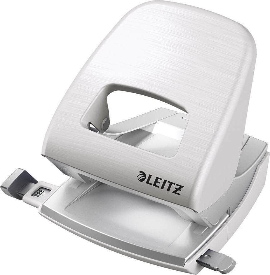Locher Leitz New NeXXt Style 5006, ca. 30 Blatt, Anschlagschiene, weiß