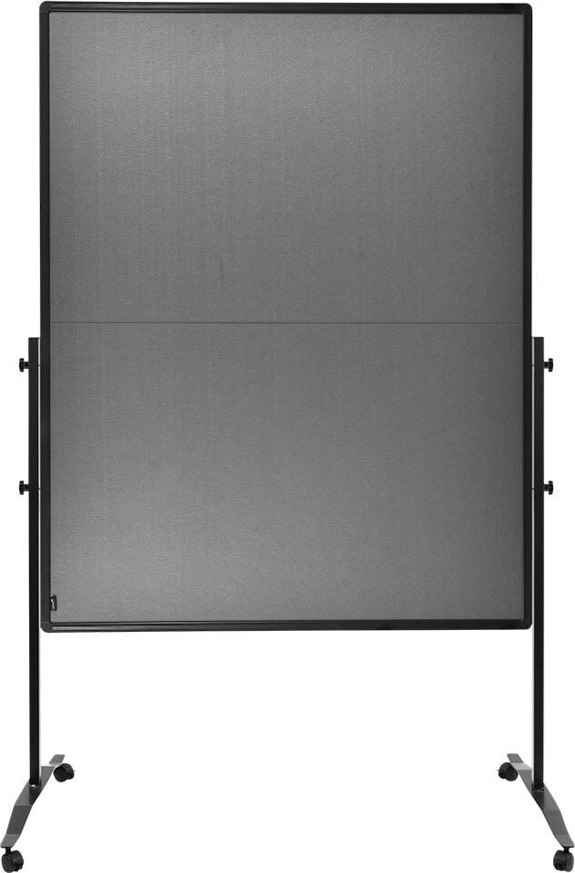 Moderationstafeln Legamaster Premium Plus mobil klappbar, Tafel: 150x120cm (HxB), klappbar, pinnbarer
Filz farbig, höhenverstellbar, Standfuß mit
Rollen, Flipchart-Haken, grau