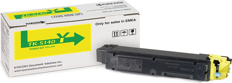 Kyocera Lasertoner TK-5140Y, yellow, 5.000 Seiten