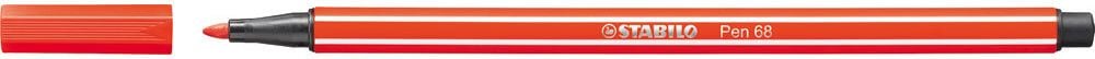 Fasermaler STABILO Pen 68, ca. 1mm, Rundspitze, Einzelstift, rot
