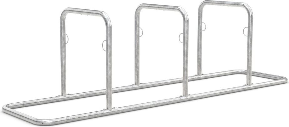 Fahrradständer WSM Anlehnsystem GALAXY 33, verzinkt, Freiaufst4ellung, 302cm lang, für 6 Fahrräder, Stahlösen für Fahrradschlösser