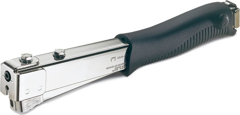 Heftgerät Rapid PRO R11E 20725901, Hammertacker, für Nr. 140 6-10mm
Flachdrahtklammern, schwarz/silber