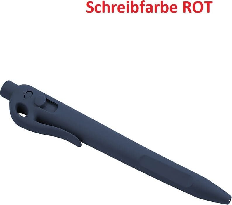 Kugelschreiber Detectamet, detektierbar, Schaftfarbe blau, rot