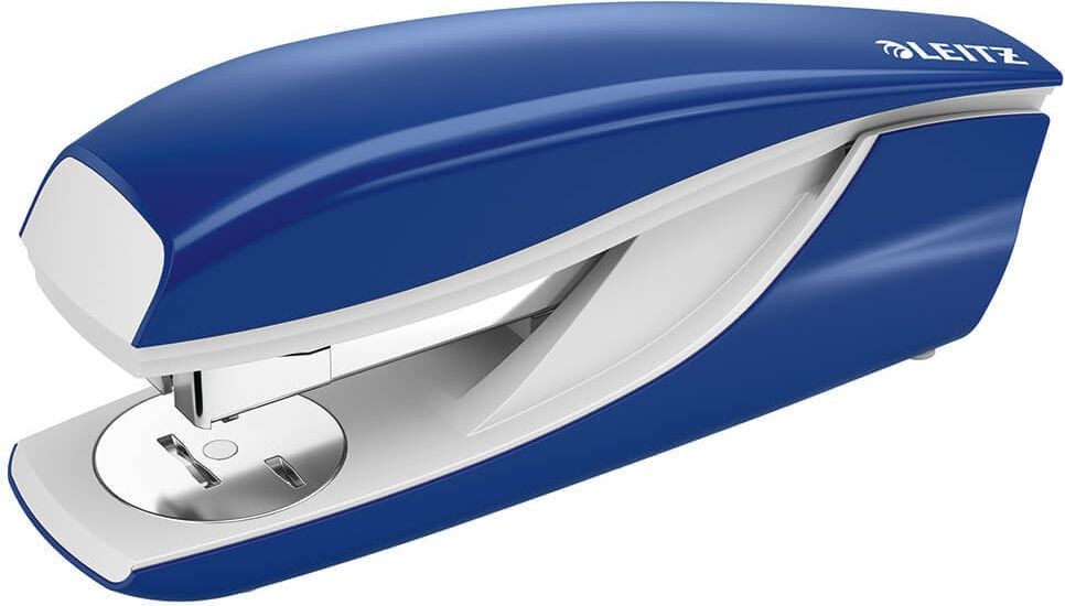 Heftgerät Leitz New NeXXt 5522/SF2, bis 40 Blatt, Einlegetiefe: 70mm, für 24/6,
26/6, 24/8 + 26/8 Klammern, blau