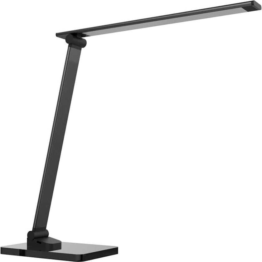 LED-Schreibtischleuchte Unilux POPY 400124478/400153693, 6 W LED (warmweiß-tagesleichtweiß), 120lm,
stufenlos dimmbar, 3 Farbtemperaturen,
faltbar, Nachtlicht, Standfuß, schwarz
