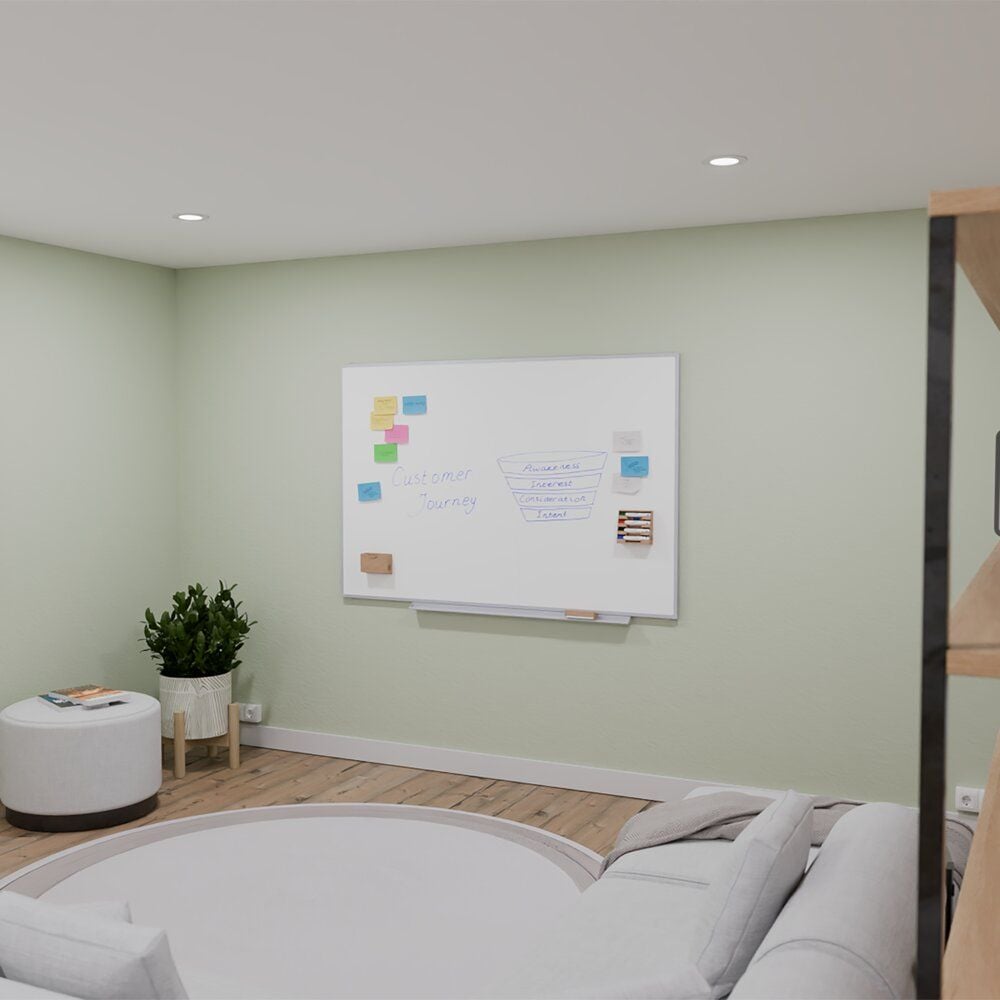 Whiteboard Legamaster Professional 7-100043, 60x90cm, emailliert, trocken abwischbar, Wandaufhängung, inkl. Zubehör, FSC, EU Ecolabel