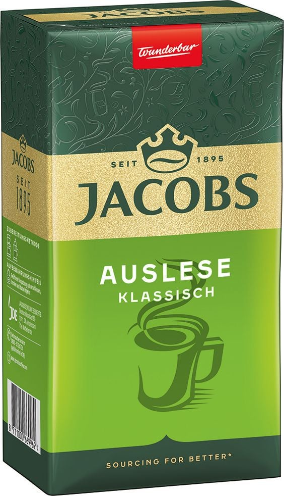 Kaffee Jacobs Auslese klassisch, gemahlen, Pack 500g , Intensität 6/10