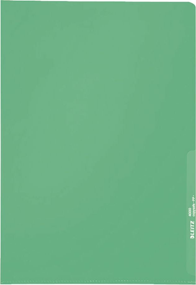 Sichthüllen Leitz Standard DIN A4 4000, PP-Folie 130my, genarbt, farbig, Pack 100
Stück, grün