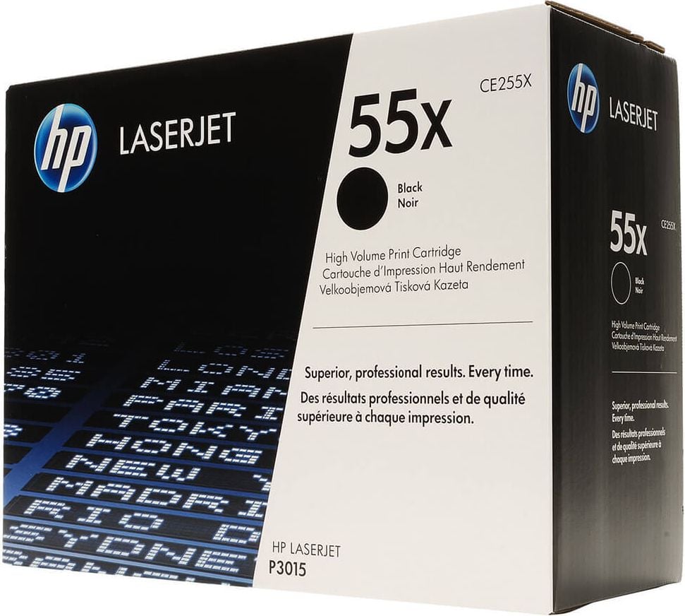 HP Lasertoner CE255X Nr. 55X, schwarz, 12.500 Seiten