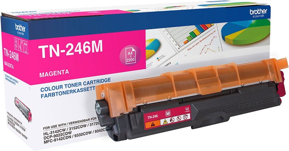 Brother Lasertoner TN-246M, magenta, 2.200 Seiten