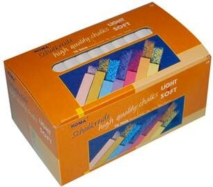 Kreide KOMA weiß 1700, Wandtafelkreide, Pack 72 Stück