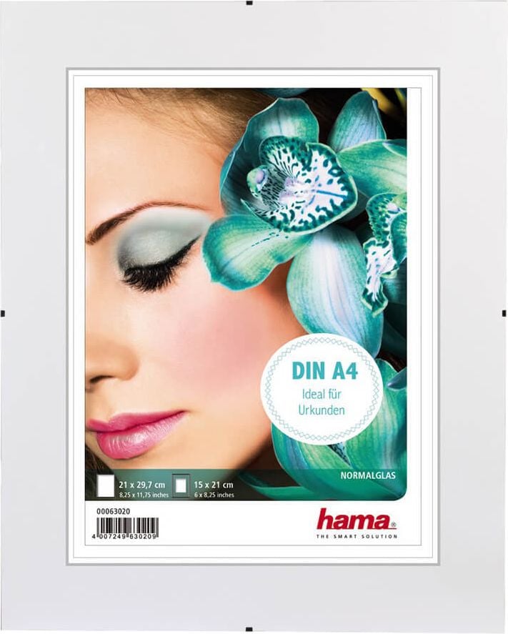Bilderrahmen Hama Clip-Fix 00063020 21x29,7cm, rahmenlos, Reflexglas, Bildformat: 15x21cm