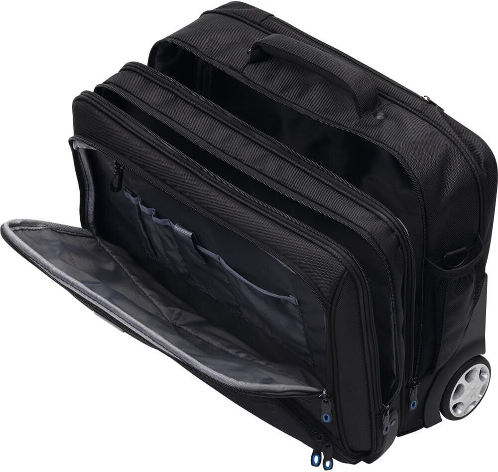 Notebooktrolley Lightpak SKY 46115, bis 17 Zoll, 2 Rollen, Trolleysystem,
Polyester, schwarz