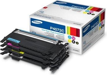 HP (Samsung) Lasertoner CLT-P4072C SU382A, Rainbow-Kit, je 1 x schwarz,
cyan, magenta, yellow