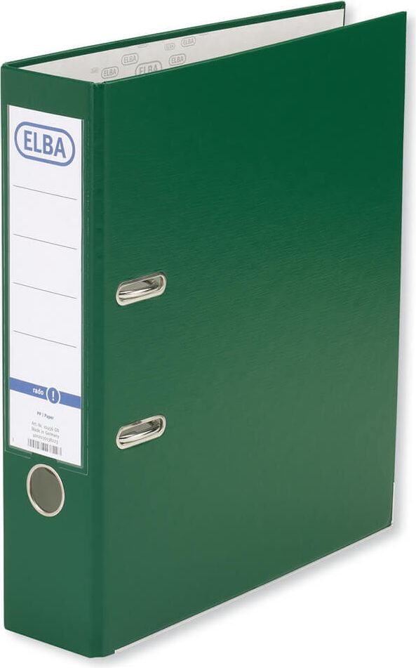 Ordner A4 Elba smart Pro 10456, 80mm, PP, A4, 8cm Rücken, PP-Folie, grau